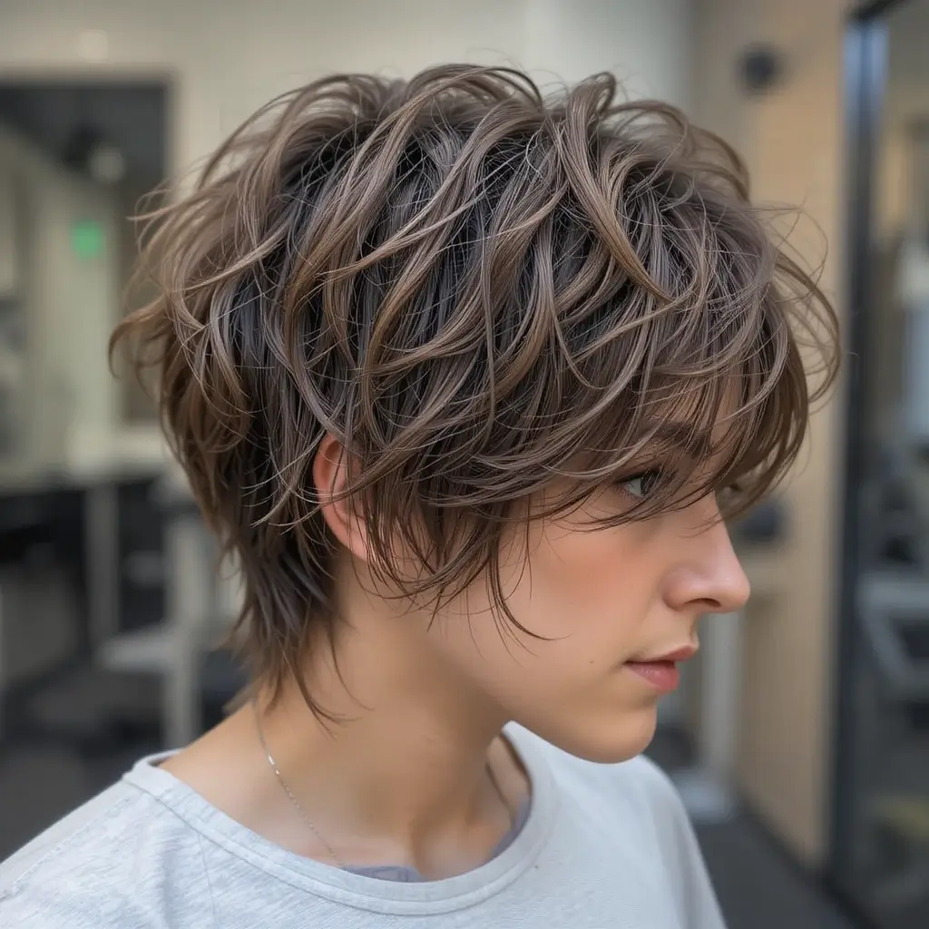 Messy Soft Mullet with Texture