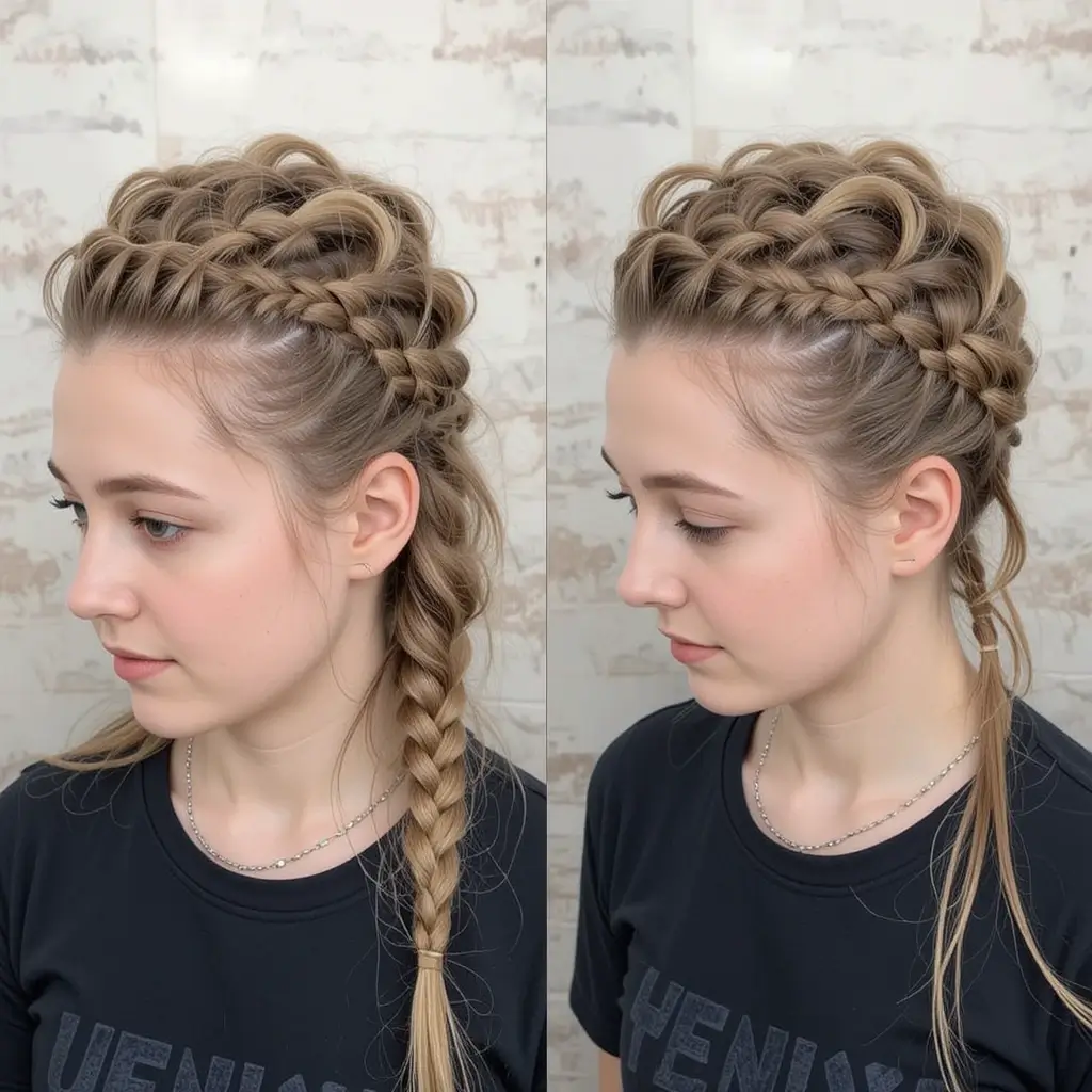 Mohawk Dutch Braid