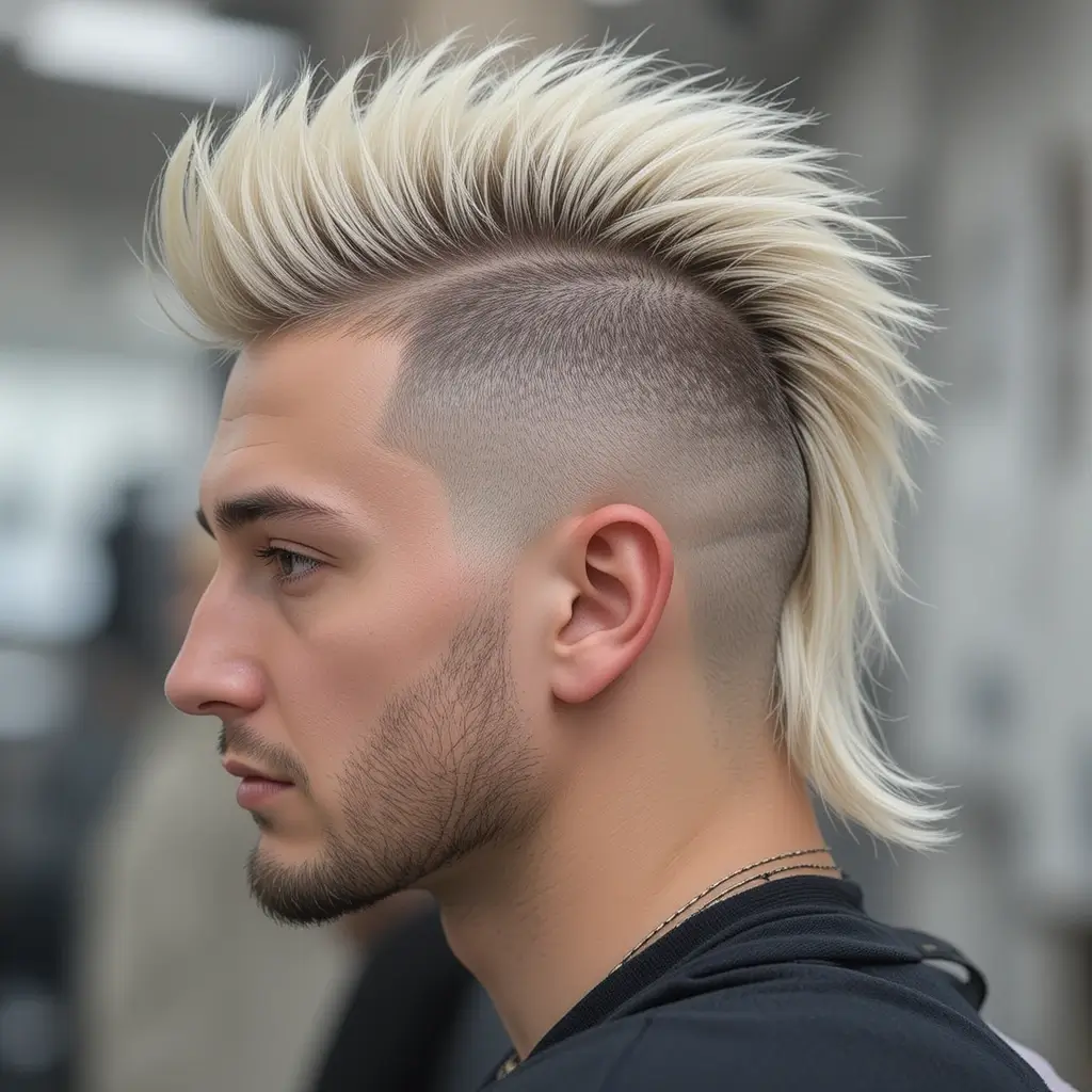 Mohawk Faded Mullet