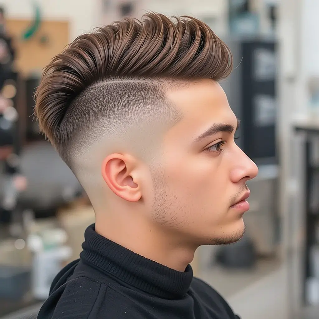 Mohawk with Shaved Sides