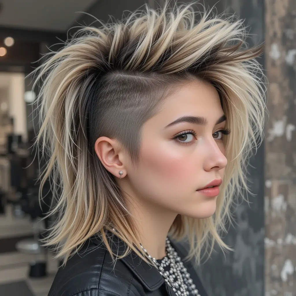 Mullet-Inspired Wolf Cut