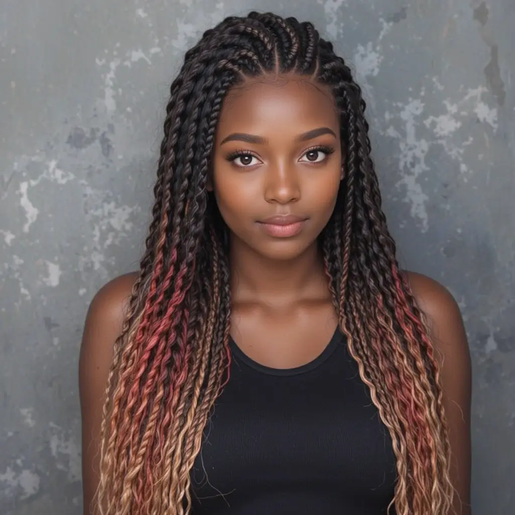 Ombre Fulani Braids