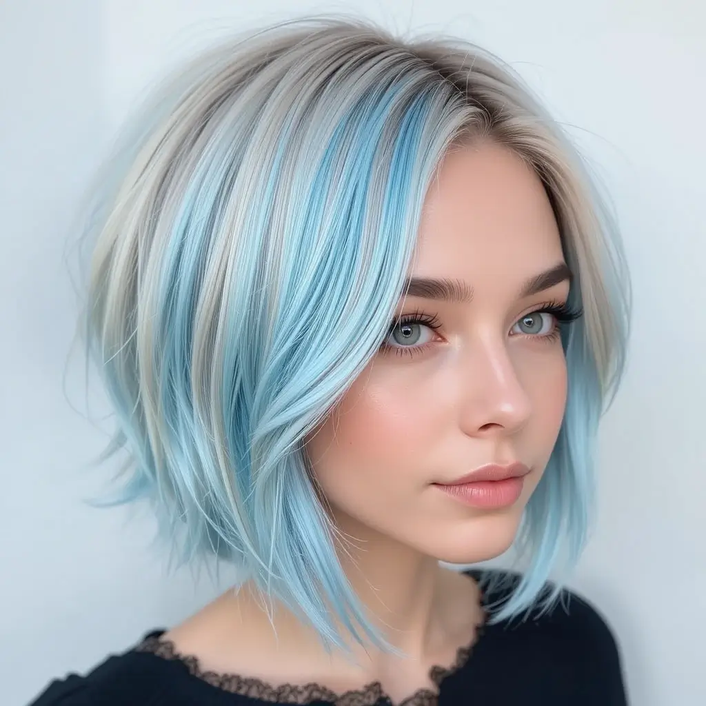 Pastel Blue and Blonde