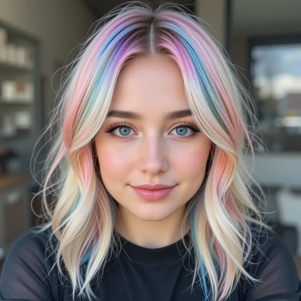 Pastel Rainbow Streaks