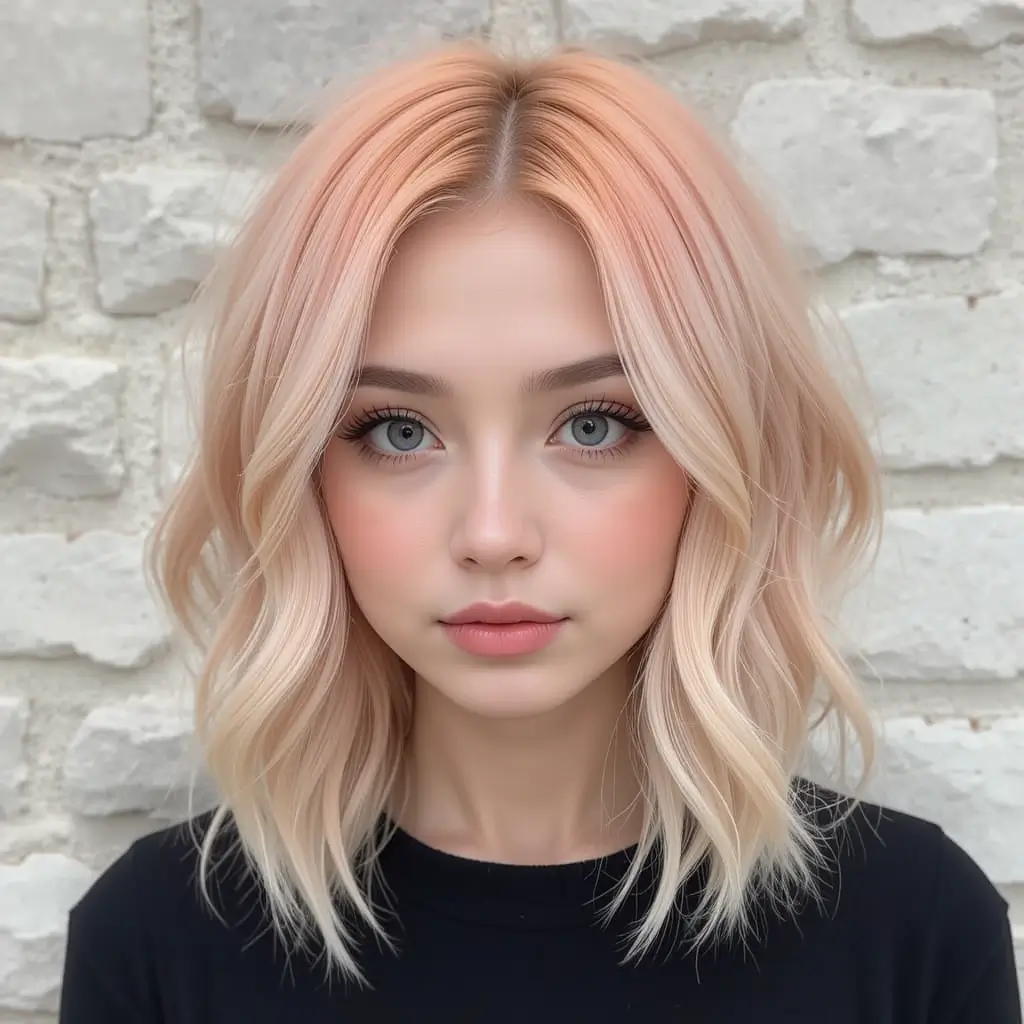 Peach and Blonde