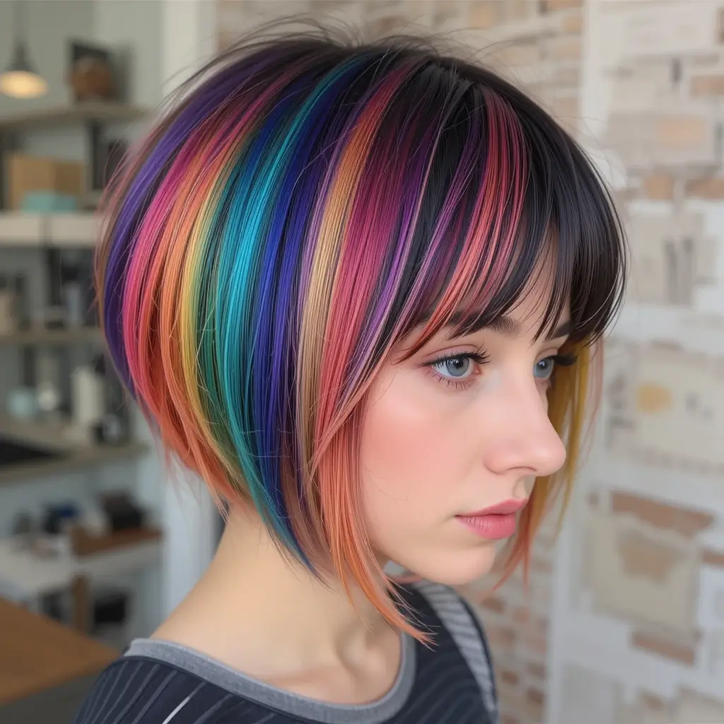 Peekaboo Rainbow Strands