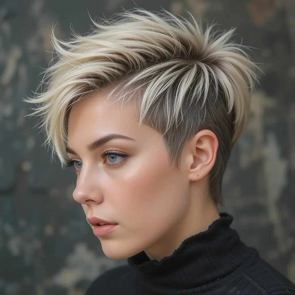 Pixie Cut with Grown-Out Sides