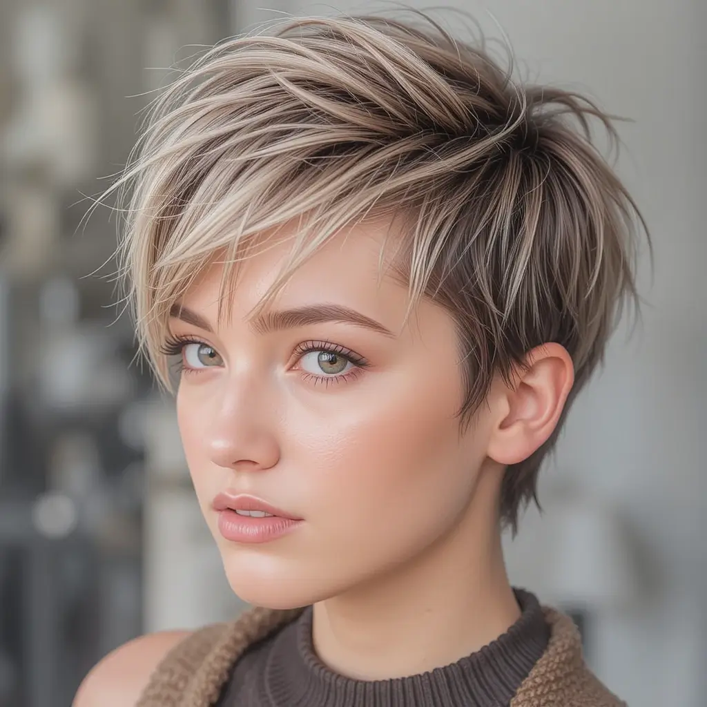 Pixie Cut with Wispy Front Bangs