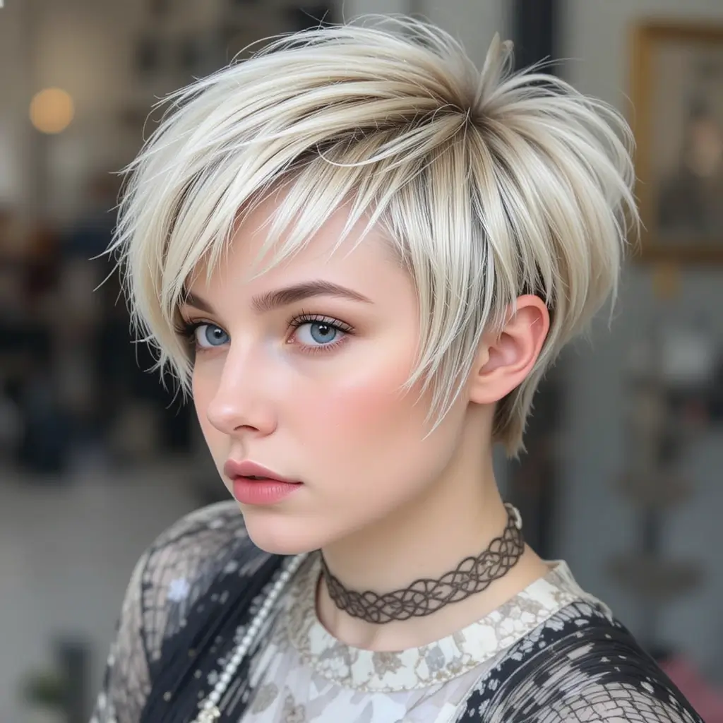 Pixie Shag with Micro Bangs