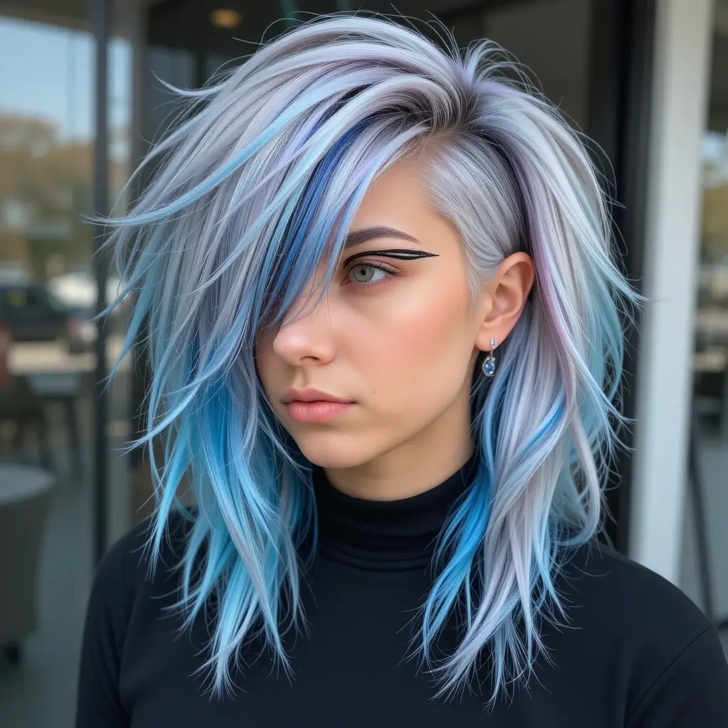 Razor Cut Mullet