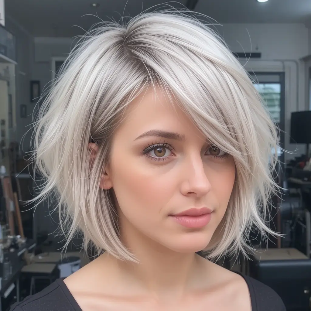 Razor Cut Undercut Bob