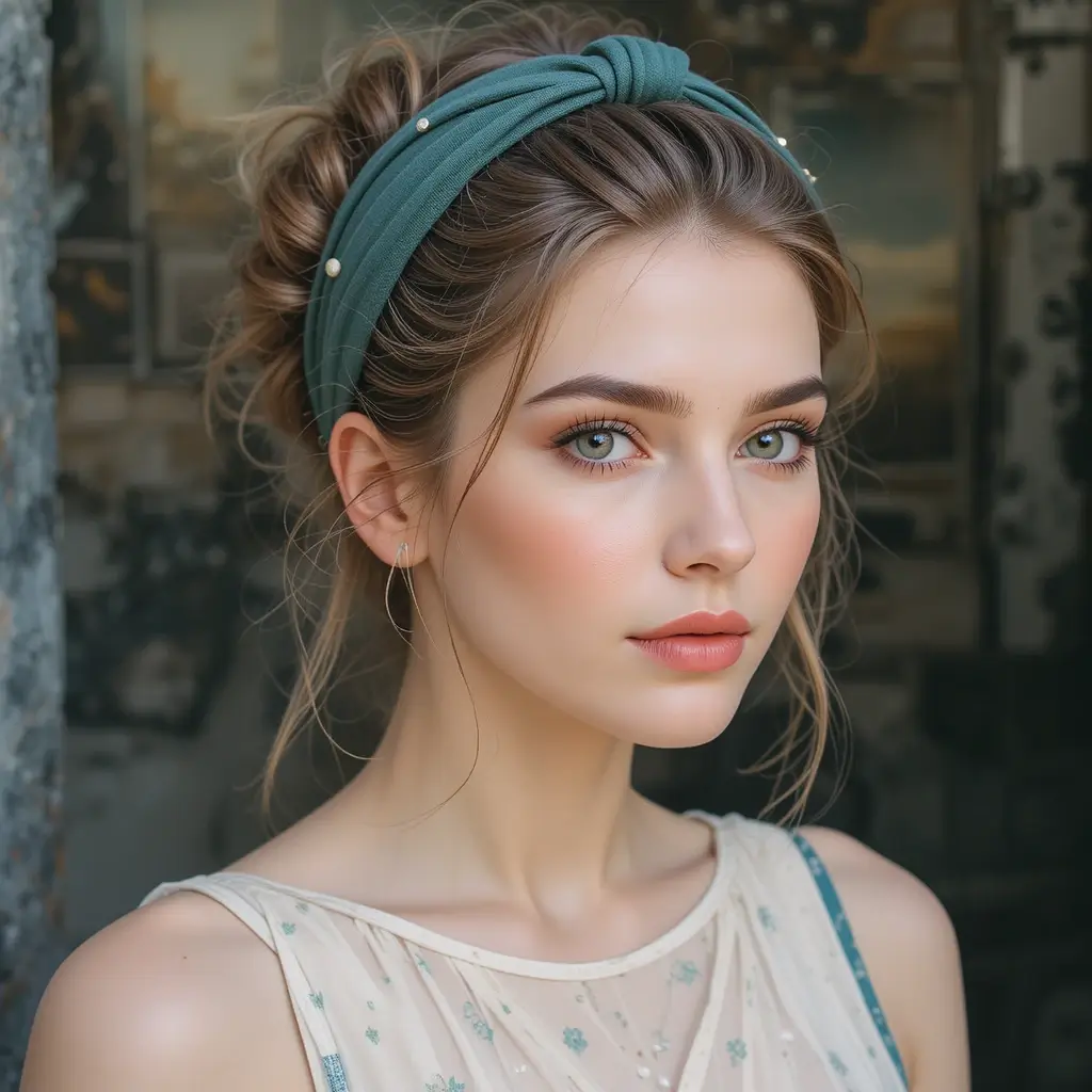 Rolled Headband Updo