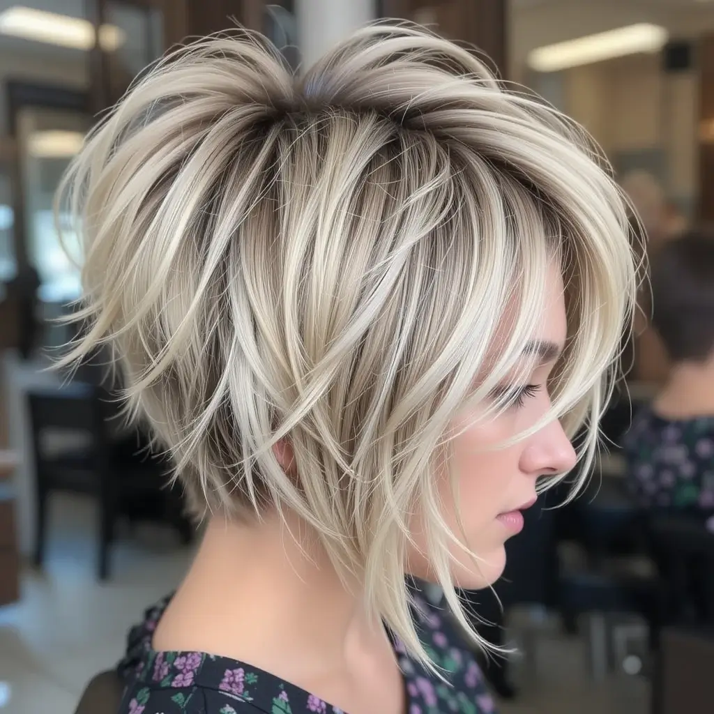 Shag Cut with Voluminous Crown