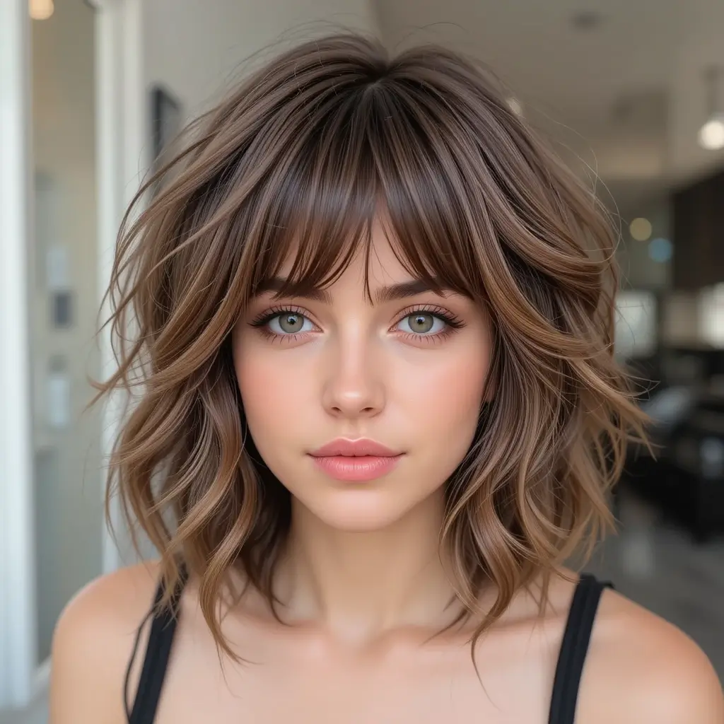 Shag Cut with Wispy Bangs