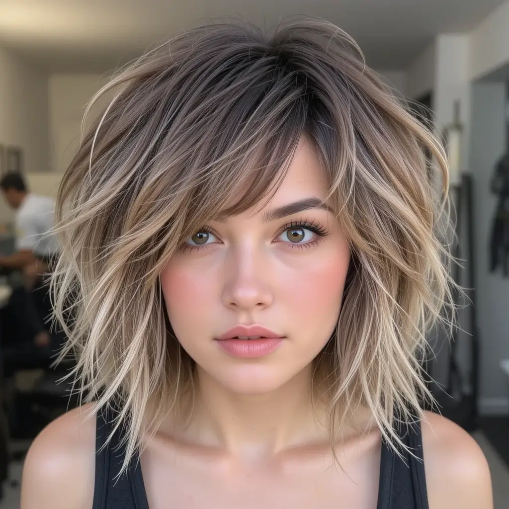 Shaggy Choppy Bob