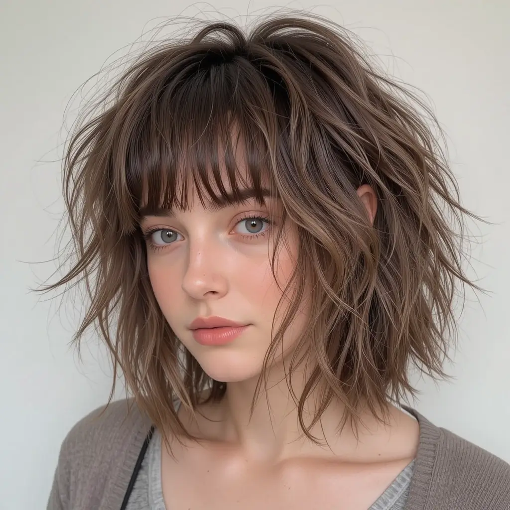 Shaggy Ear-Length Cut