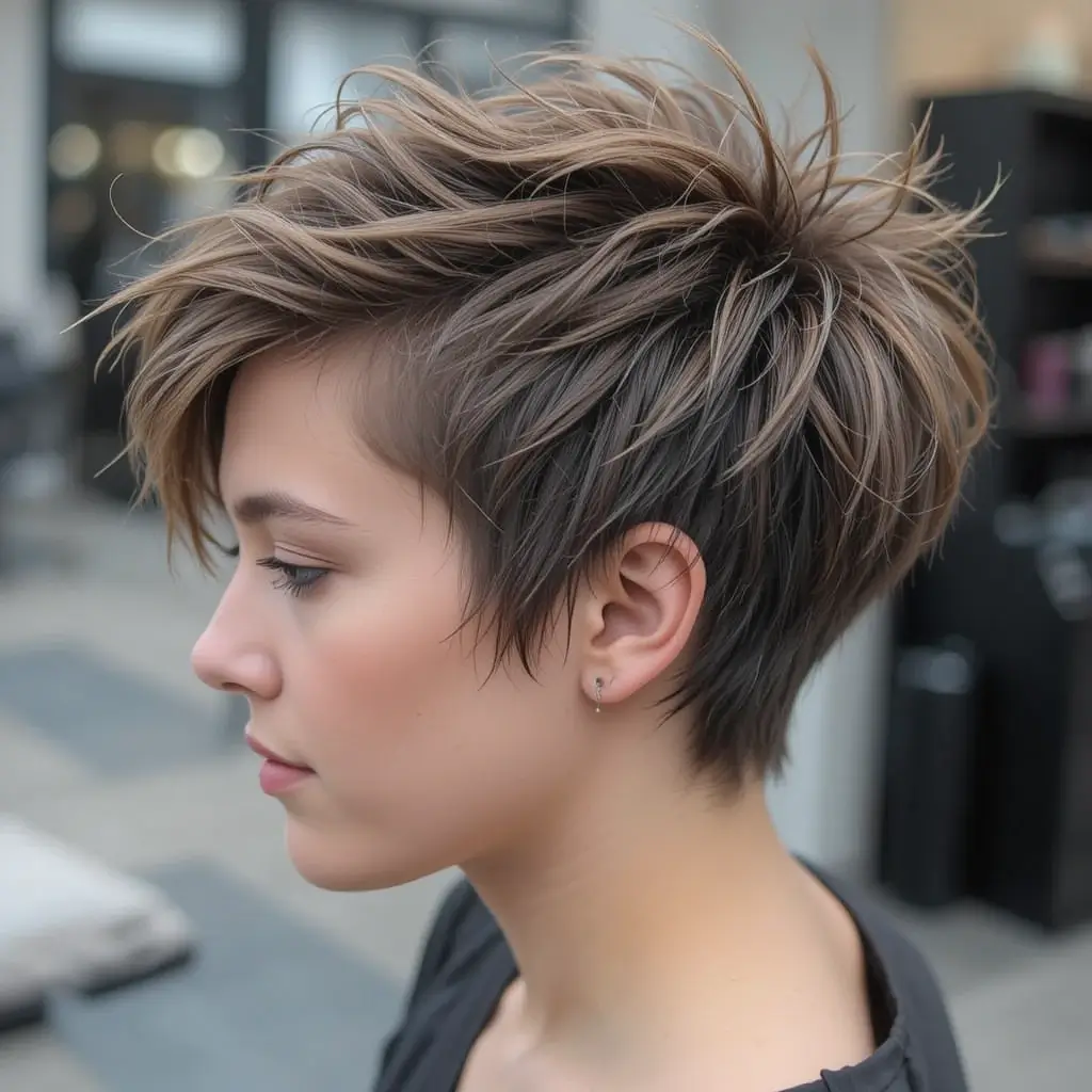 Shaggy Pixie with Undercut