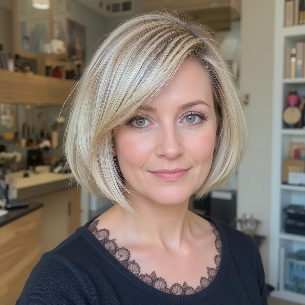 Short Bob with Side Fringe