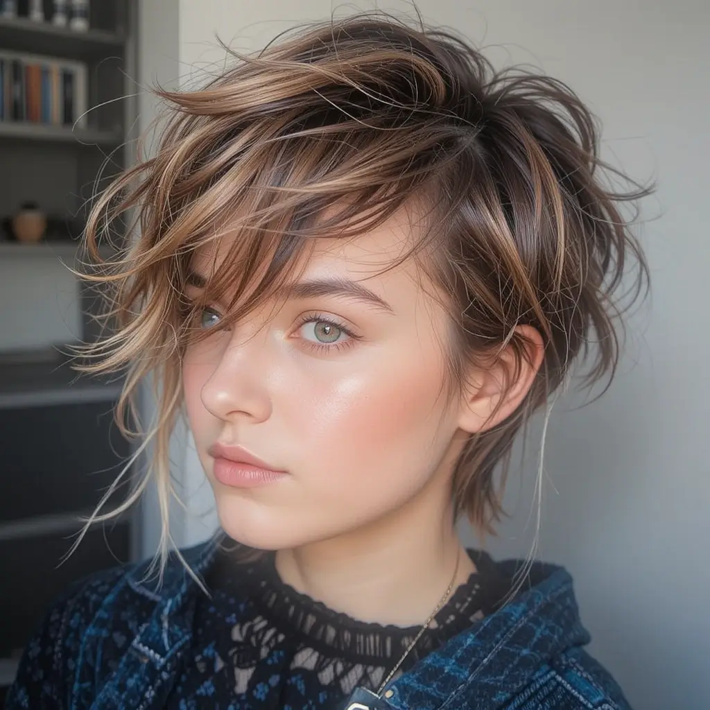 Short Messy Crop