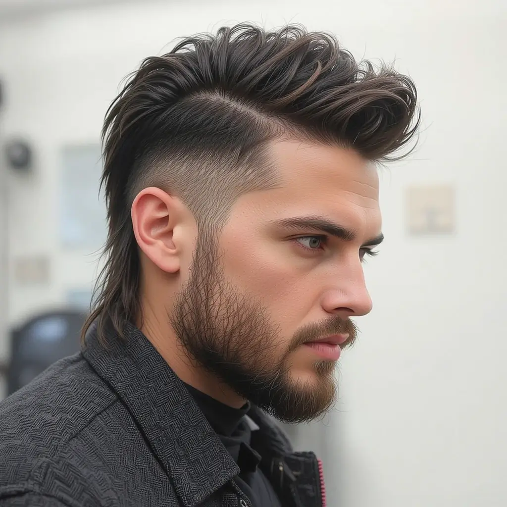 Short Wolf Cut for Men