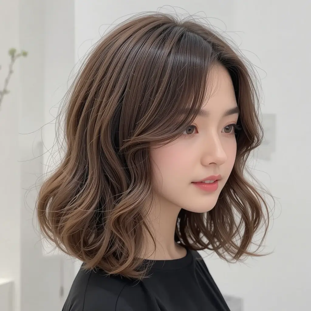 Shoulder-Length Cut with Soft Waves