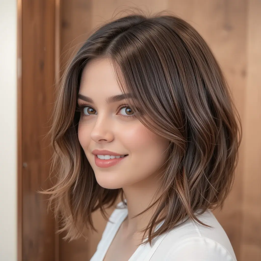 Shoulder-Length Layered Cut