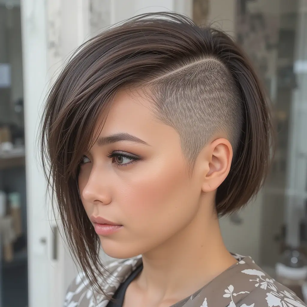 Side Shaved Bob