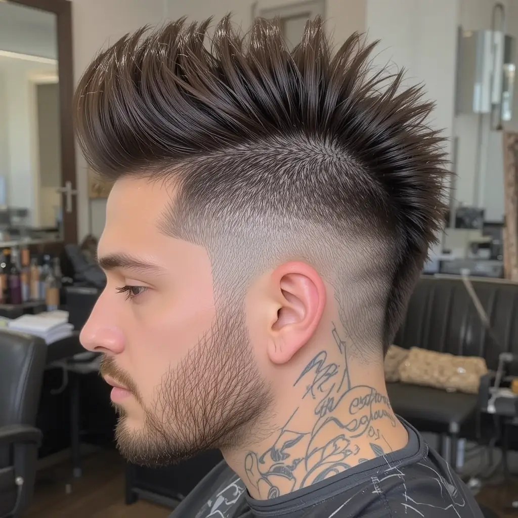 Side Shaved Faux Hawk