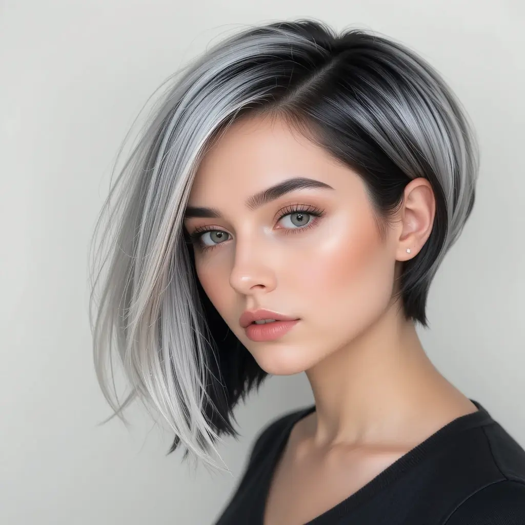 Silver and Black