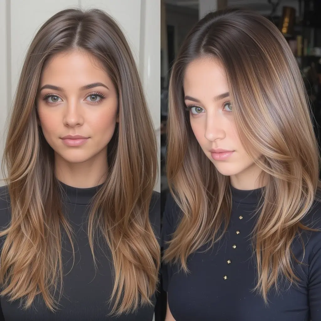 Sleek Crown with Voluminous Ends