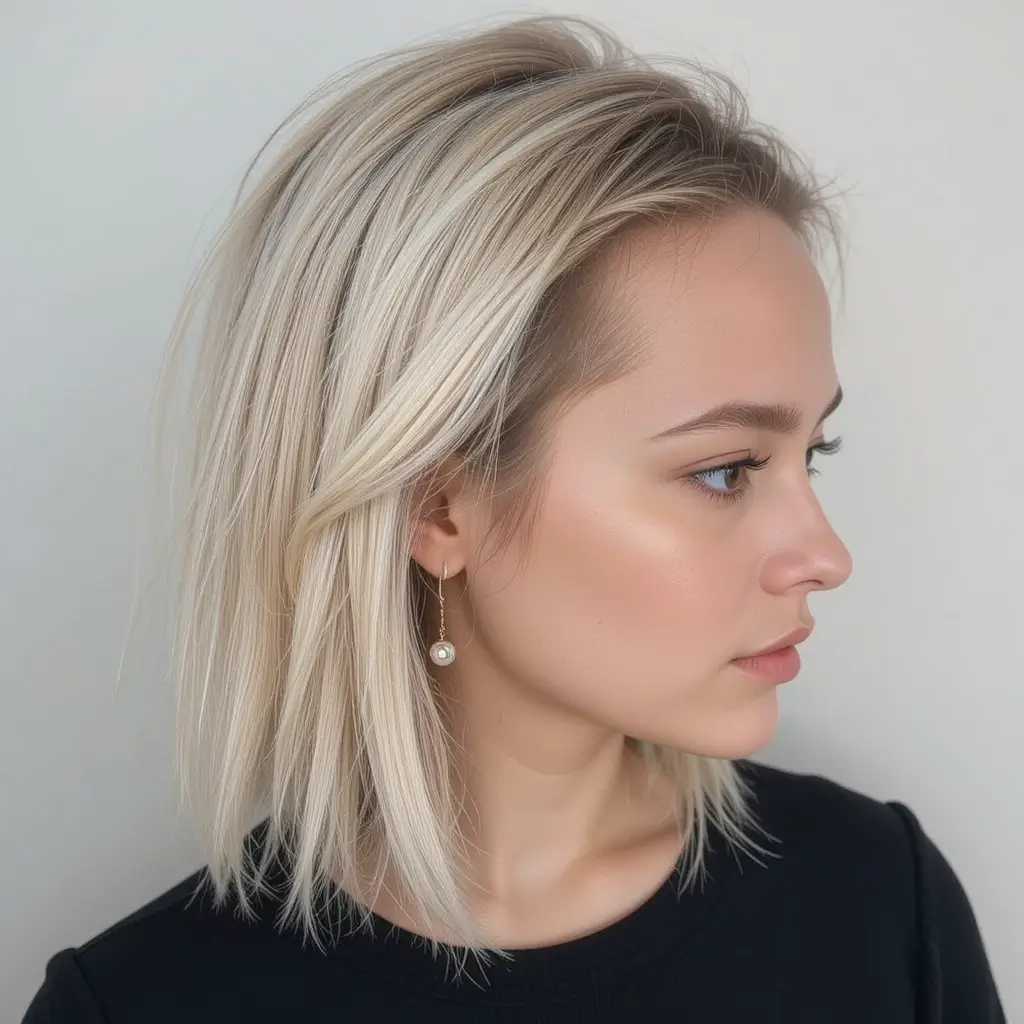  Sleek Side Part