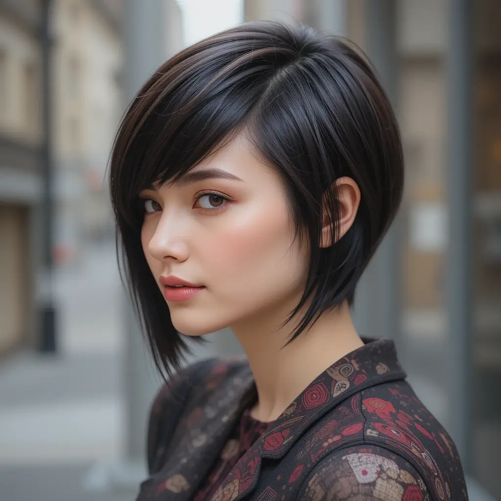 Sleek Straight Long Pixie Bob