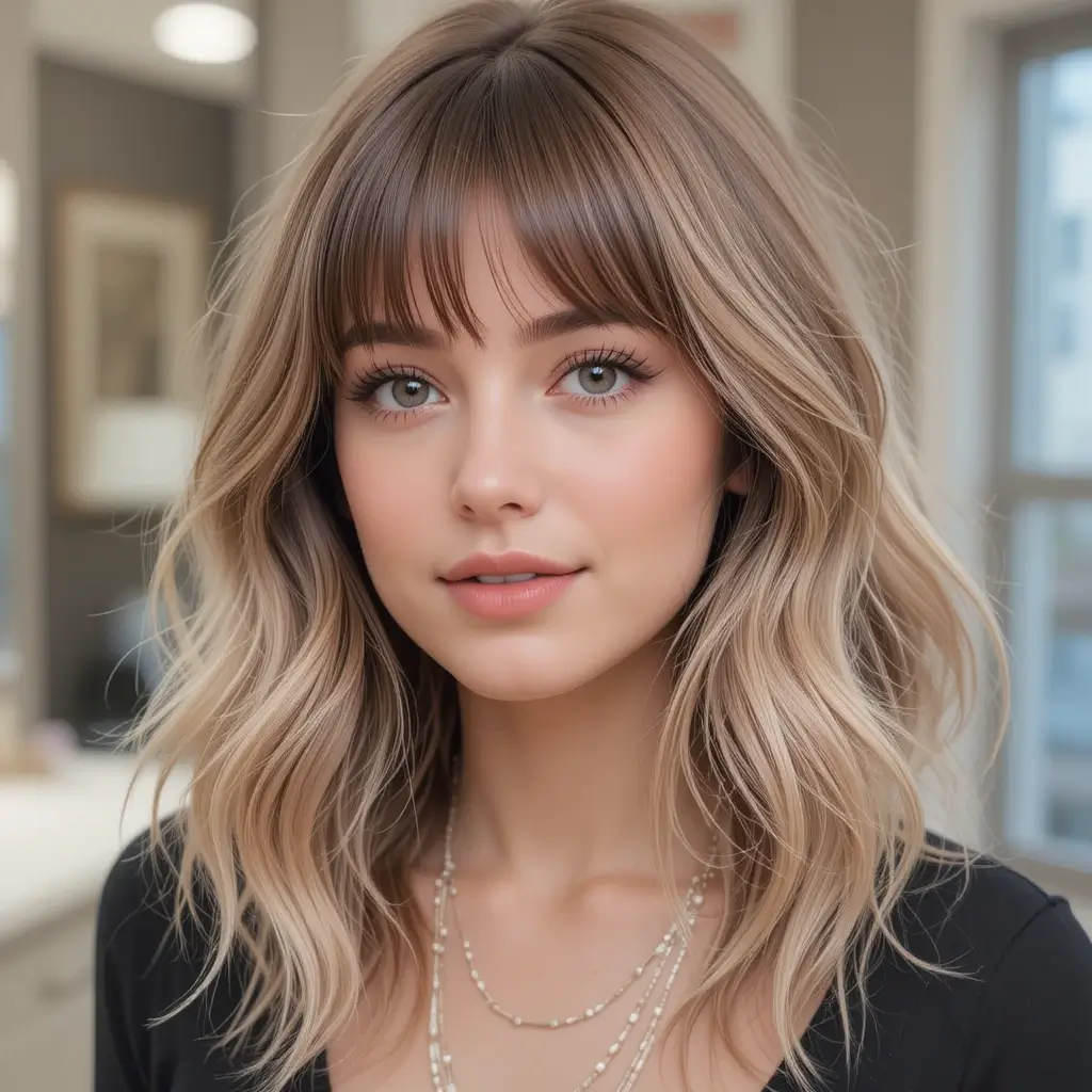 Soft Layers with Bangs