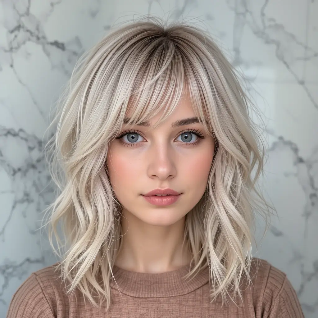 Soft Mullet with Wispy Bangs