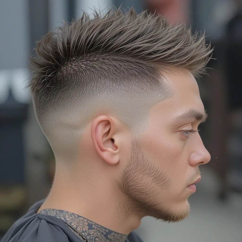 Spiky Faded Undercut