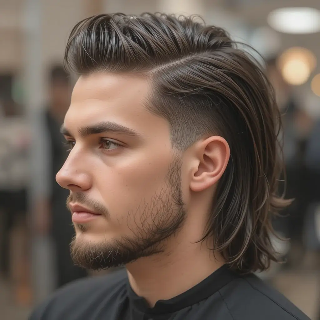  Taper Fade Subtle Mullet