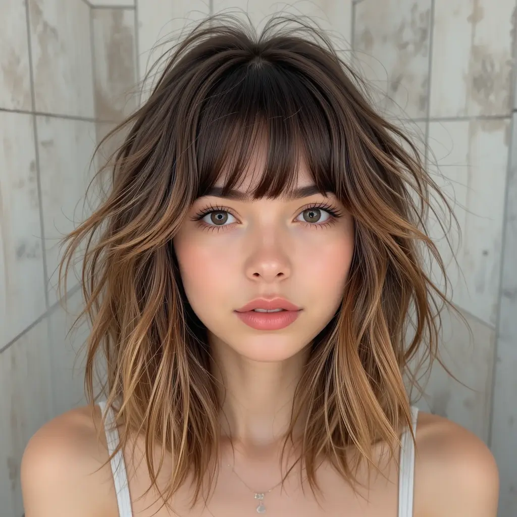 Textured Bangs