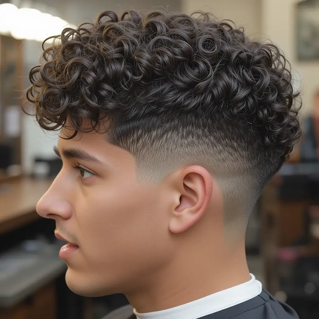 Textured Curly Caesar Cut