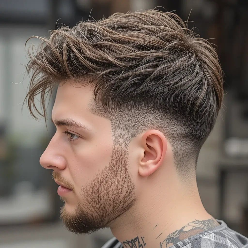 Textured Top Faded Undercut