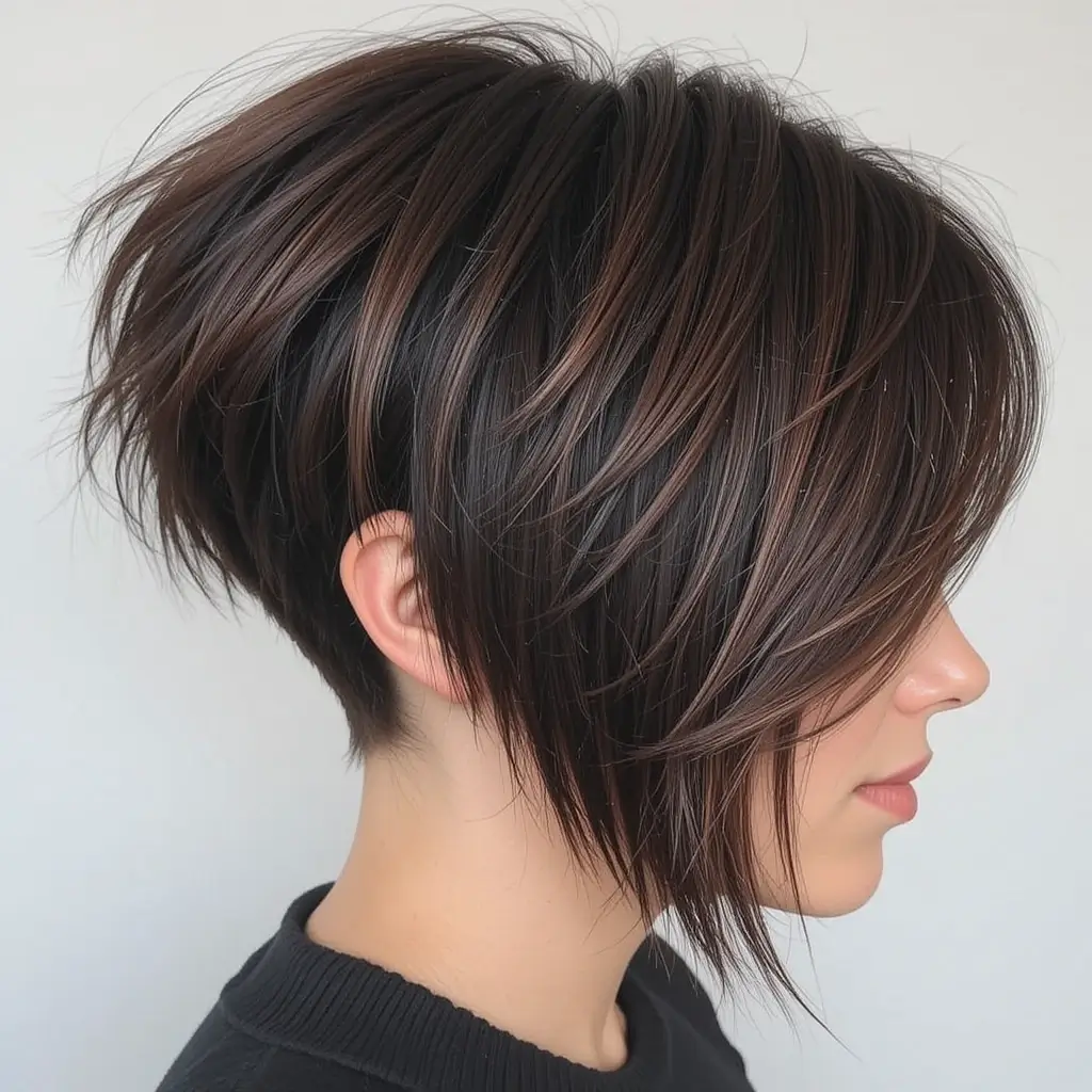 Textured Undercut Bob