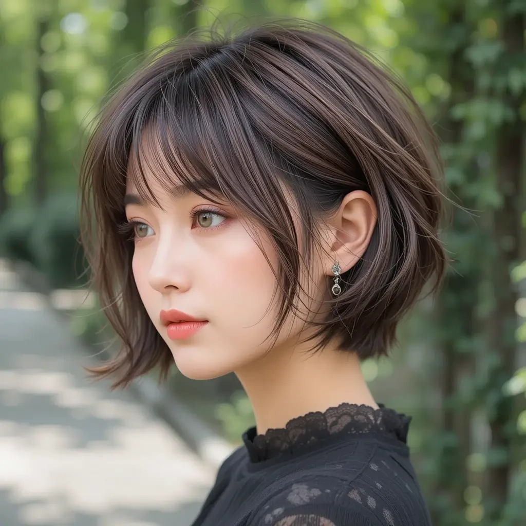 Tousled Bob with Micro Bangs