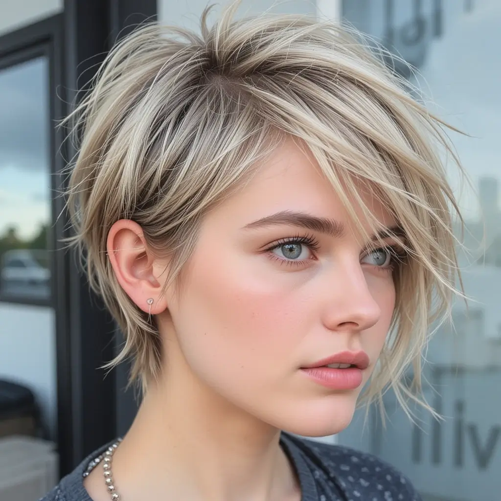  Tousled Long Pixie Bob