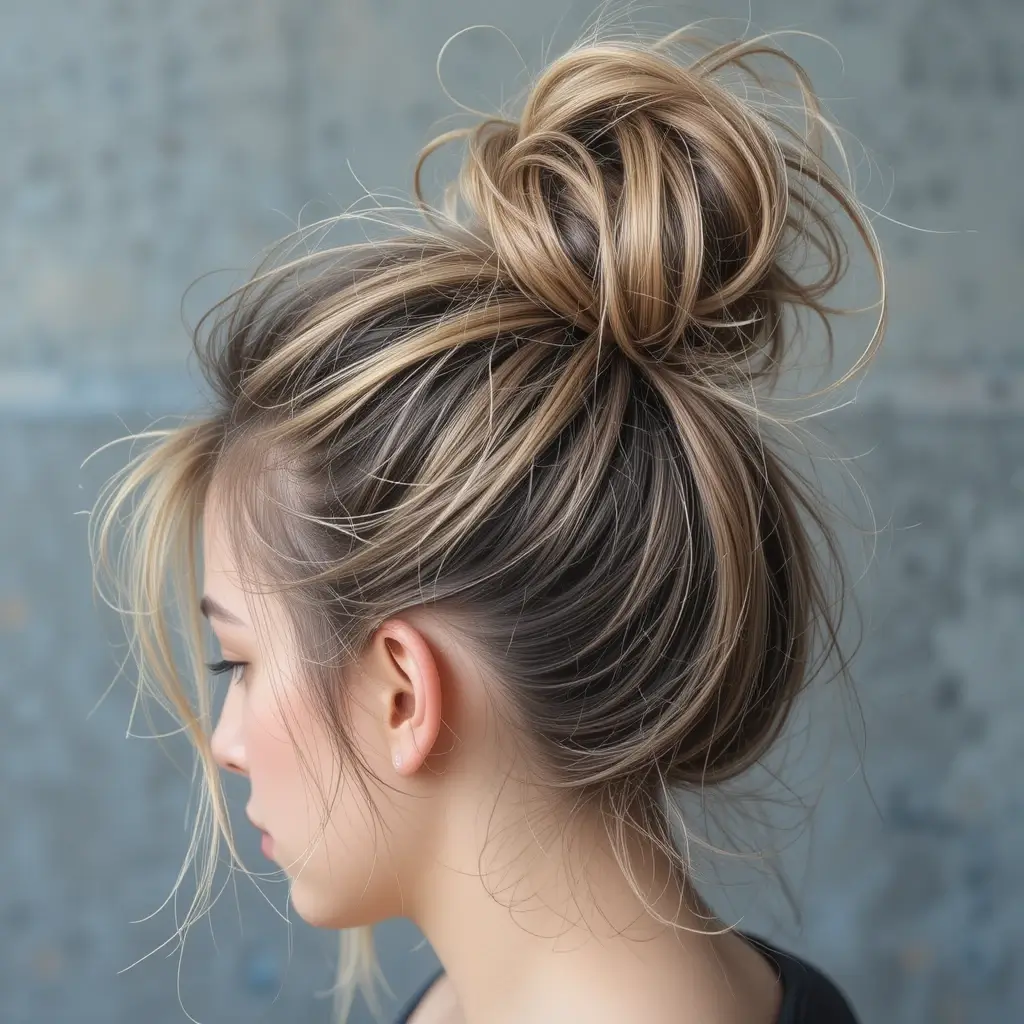 Ultra-Messy Top Knot