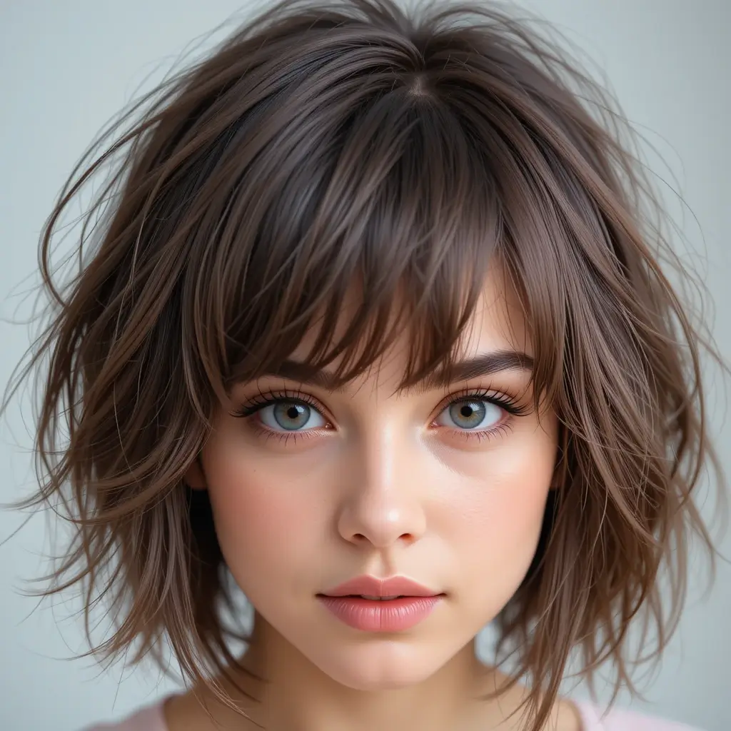 Voluminous Shag with Wispy Layers
