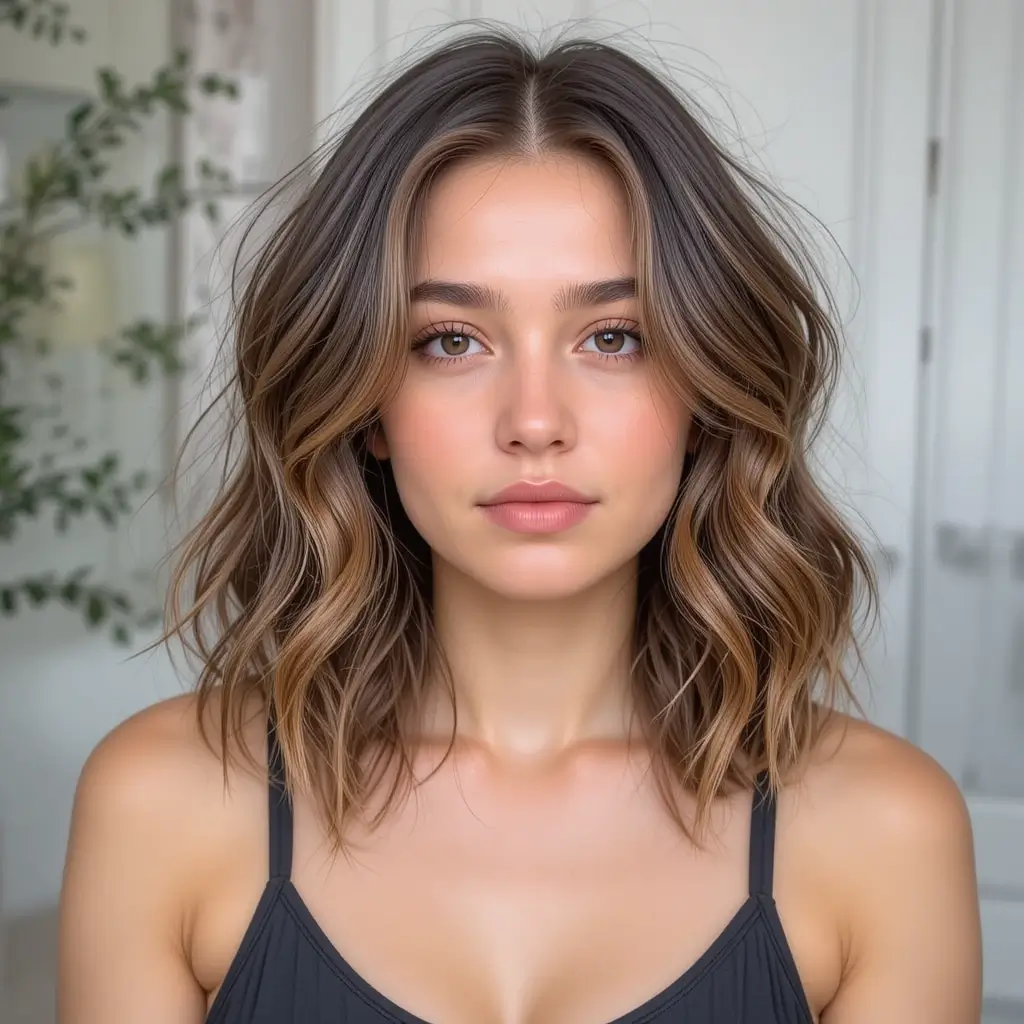 Wavy Ear-Length Lob