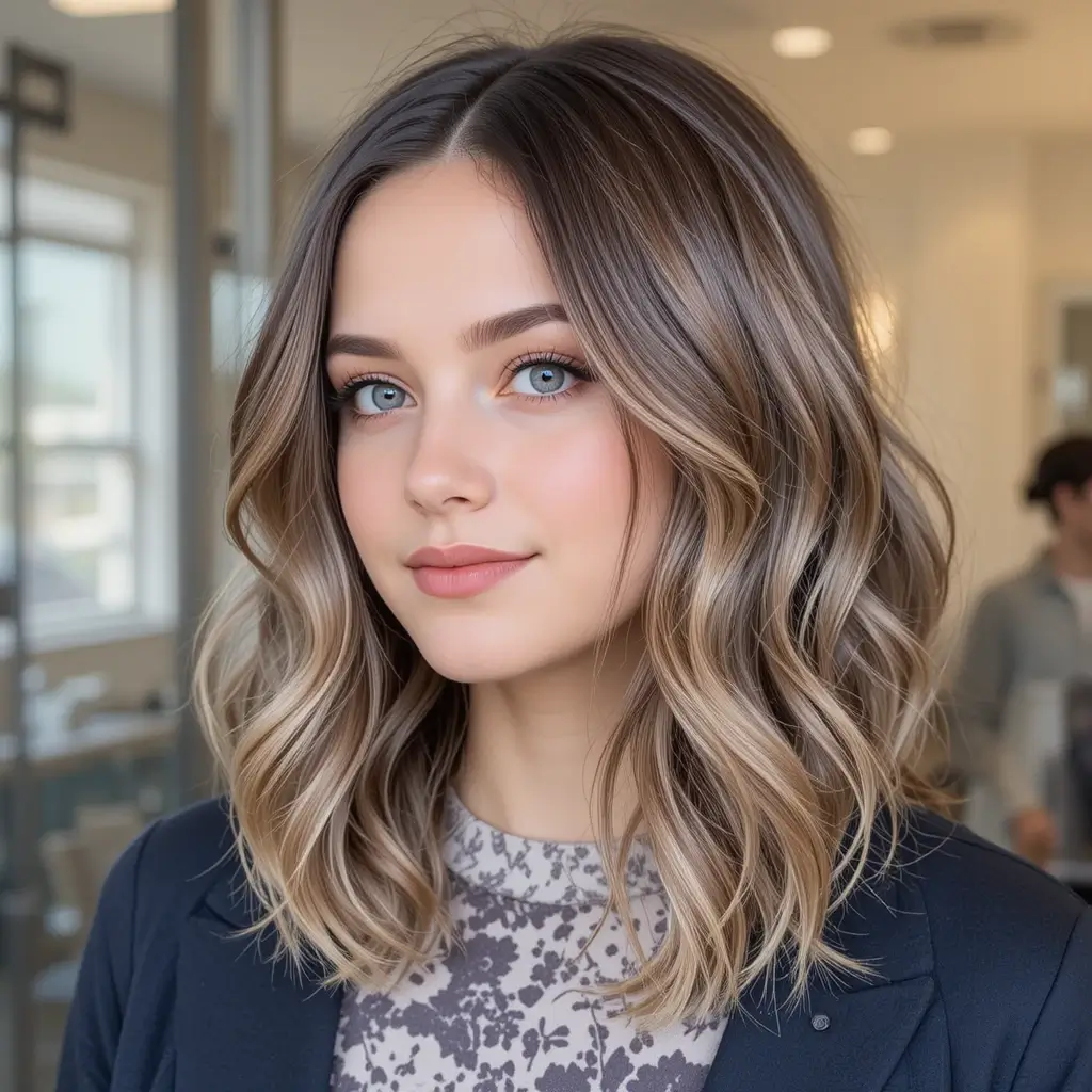 Wavy Lob (Long Bob)