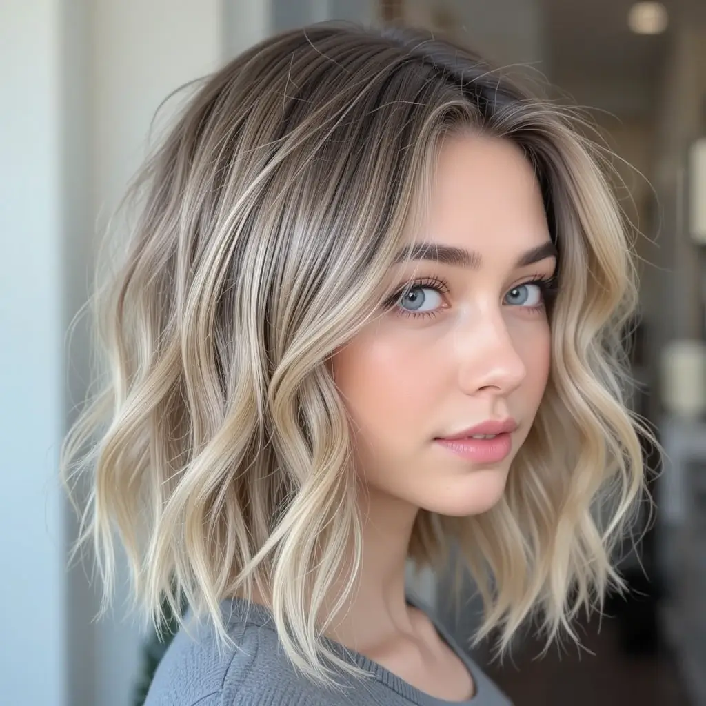 Wavy Lob with Undone Ends