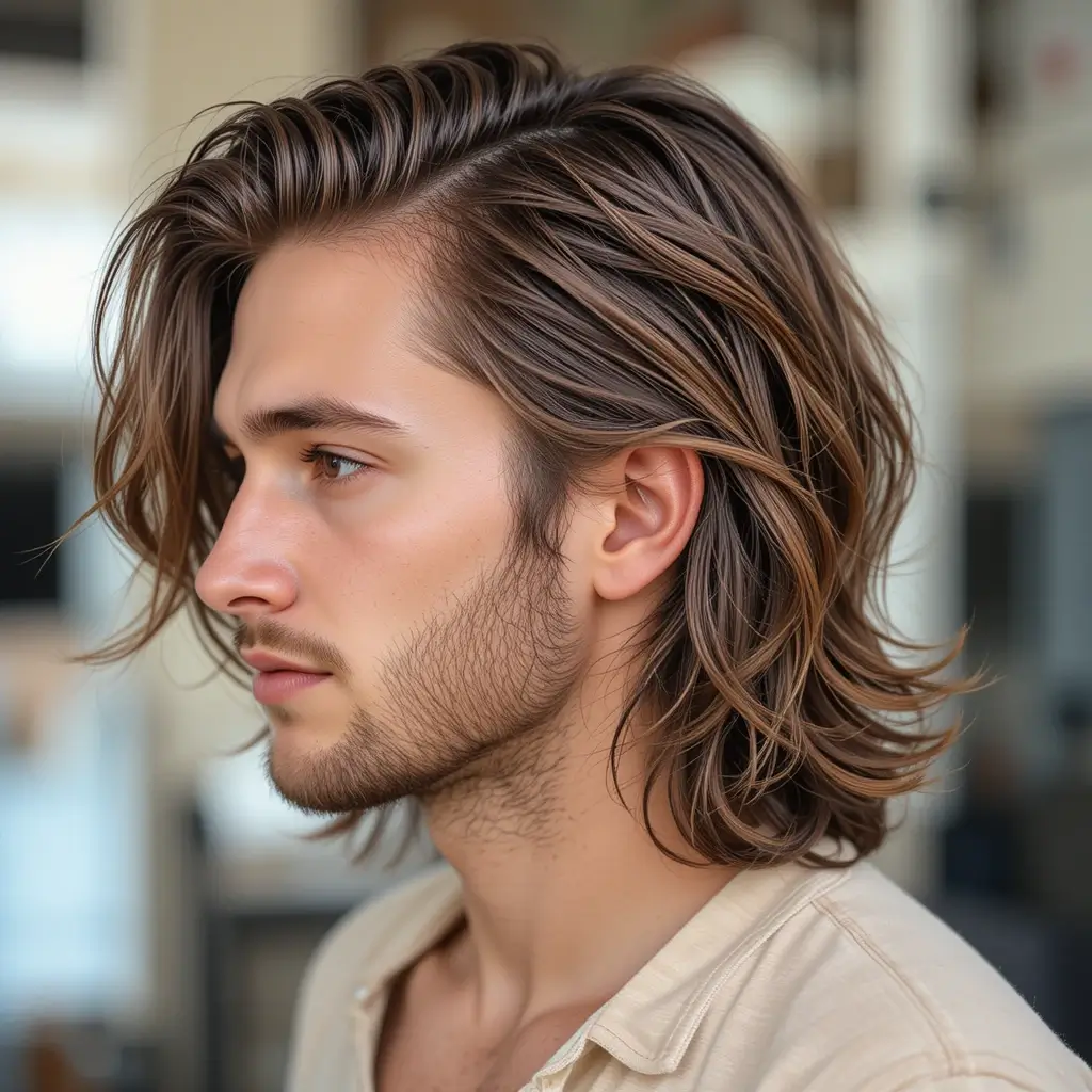 Wavy Subtle Mullet