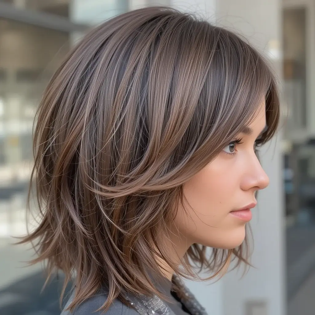 Wispy Bangs with Shag Layers