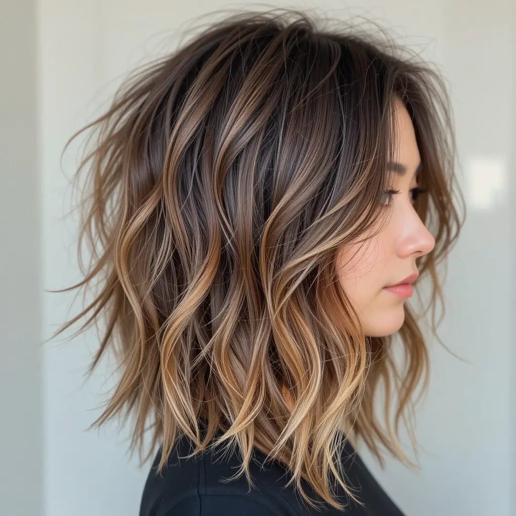 Wispy Long Shag with Tapered Ends